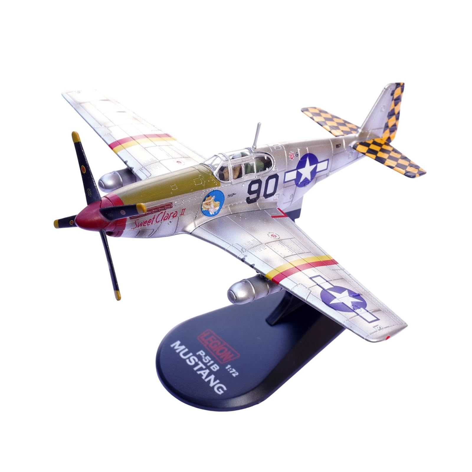 Modelo de Avión de P-51B en Escala 1:72, Adorno de Regalo Simulado para