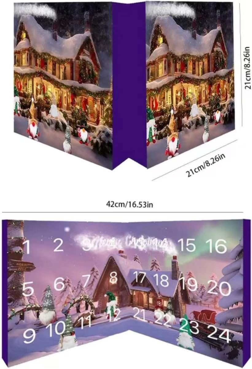 2025 Christmas Countdown Calendar, 24 Dwarf Decoration Blind Box Countdown Calendar, Christmas Vacation Home Decoration, Christmas Decoration Dwarf Dolls