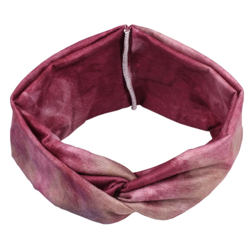 ELACUCOS Headbands for Women Criss Cross Boho Floal Style Head Bands for Women's Hair 4 Pack 1 Count (Pack of 4) Set10