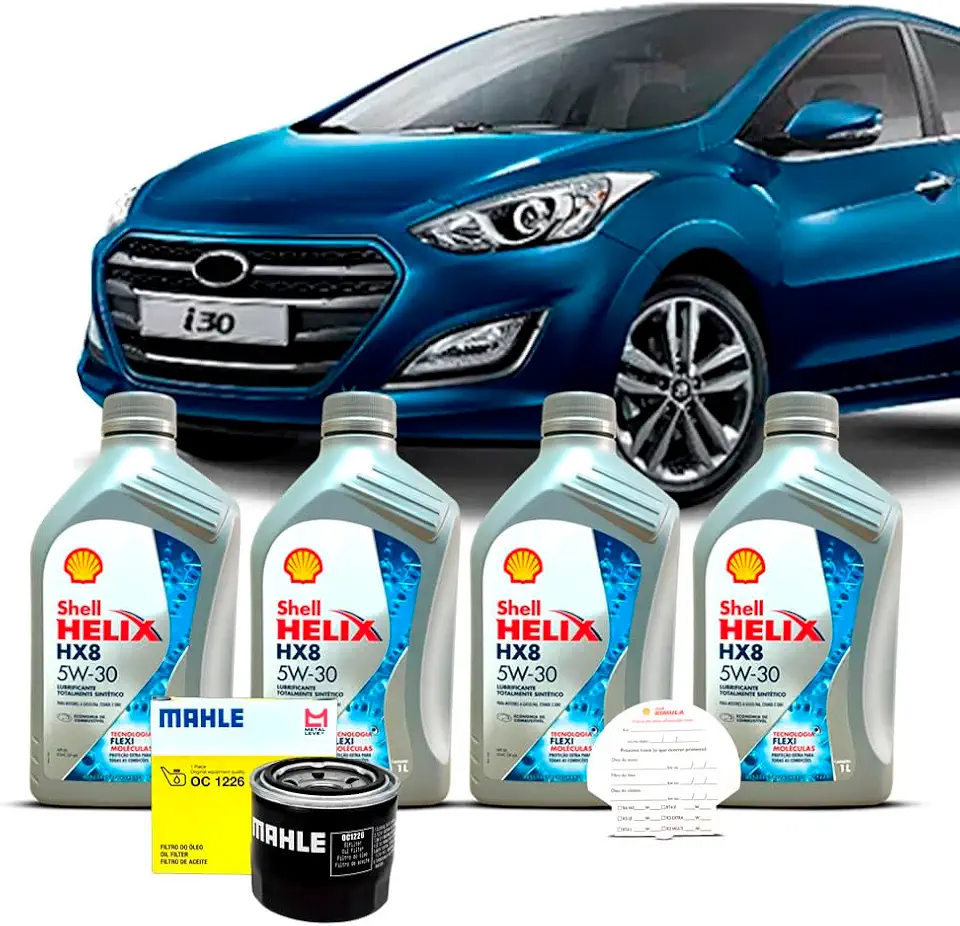 Kit Troca de Oleo 5w30 e Filtro Hyundai i30 1.6 2013