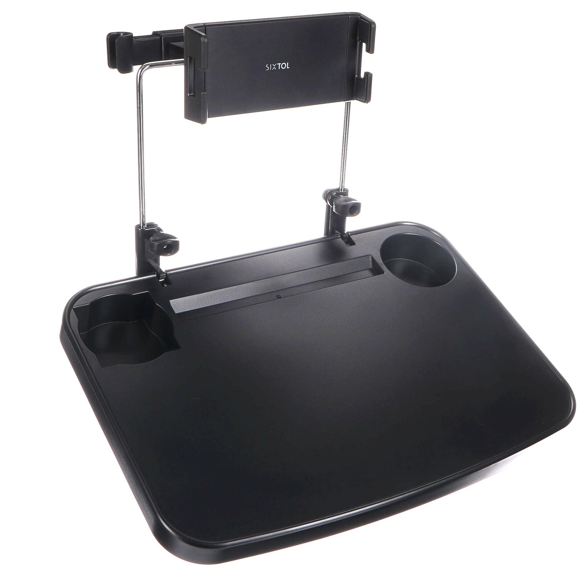 SIXTOL CAR TABLE 1 | Car Back Seat Table | Car Table for Back Seat Passenger | Car Phone Holder | Folding Table for Car Back Seat | Organiser for Drinks and Food | Car Multifunctional Table Foldable