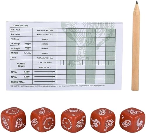 Miniatura 2 de YAHTZEE Sriracha  Vaso de dados de botella coleccionable de Sriracha  Juego de dados clásico basado en la popular salsa picante Sriracha  Ideal para