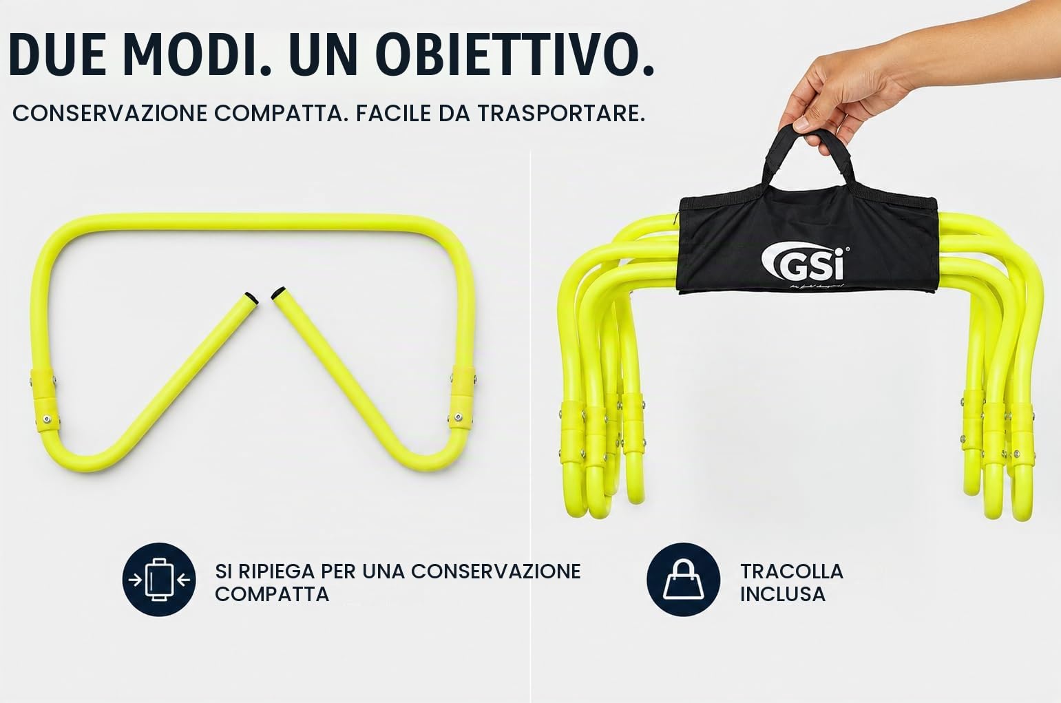 GSi Ostacoli a doppia altezza per allenamento di velocità e agilità del calcio