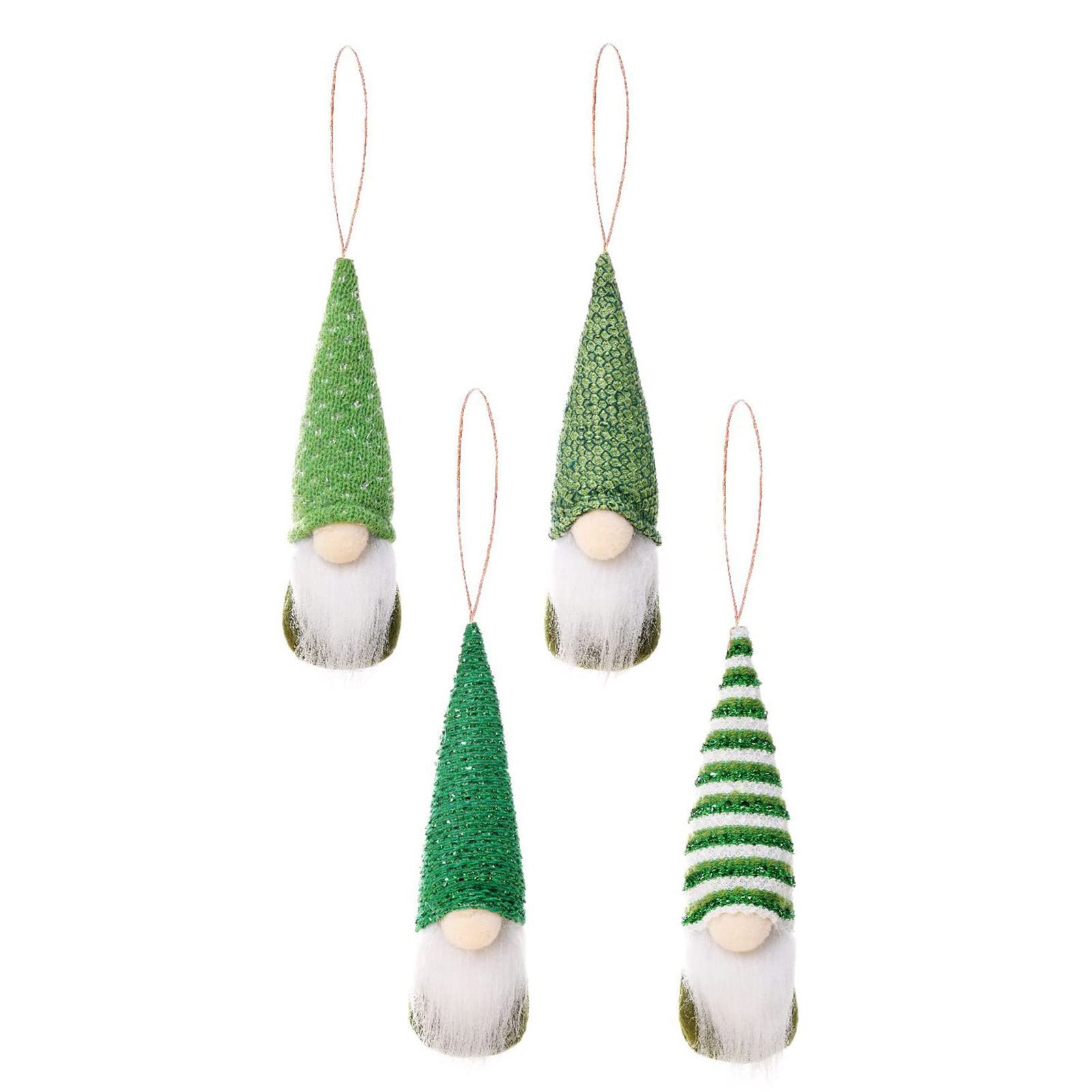 Buxuaaaa 4x Ornament St-Patrick Day Hanging Decoration Lucky Hanging Pendant Soft Faceless for Doll