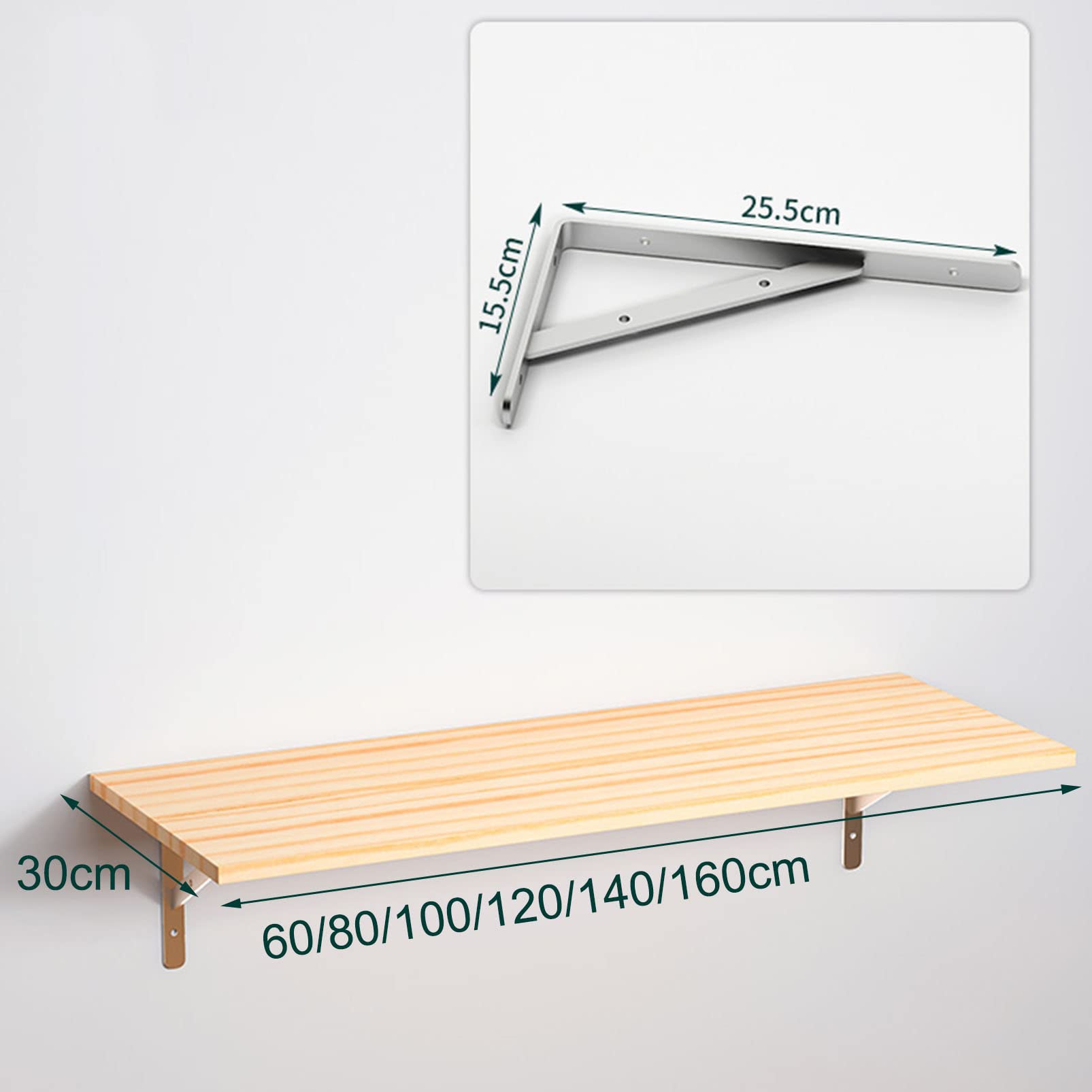 ABOOFAN Zwevende Plank Badkamer – Wandgemonteerd Opbergrek, Geen Boren, Makkelijk Schoon