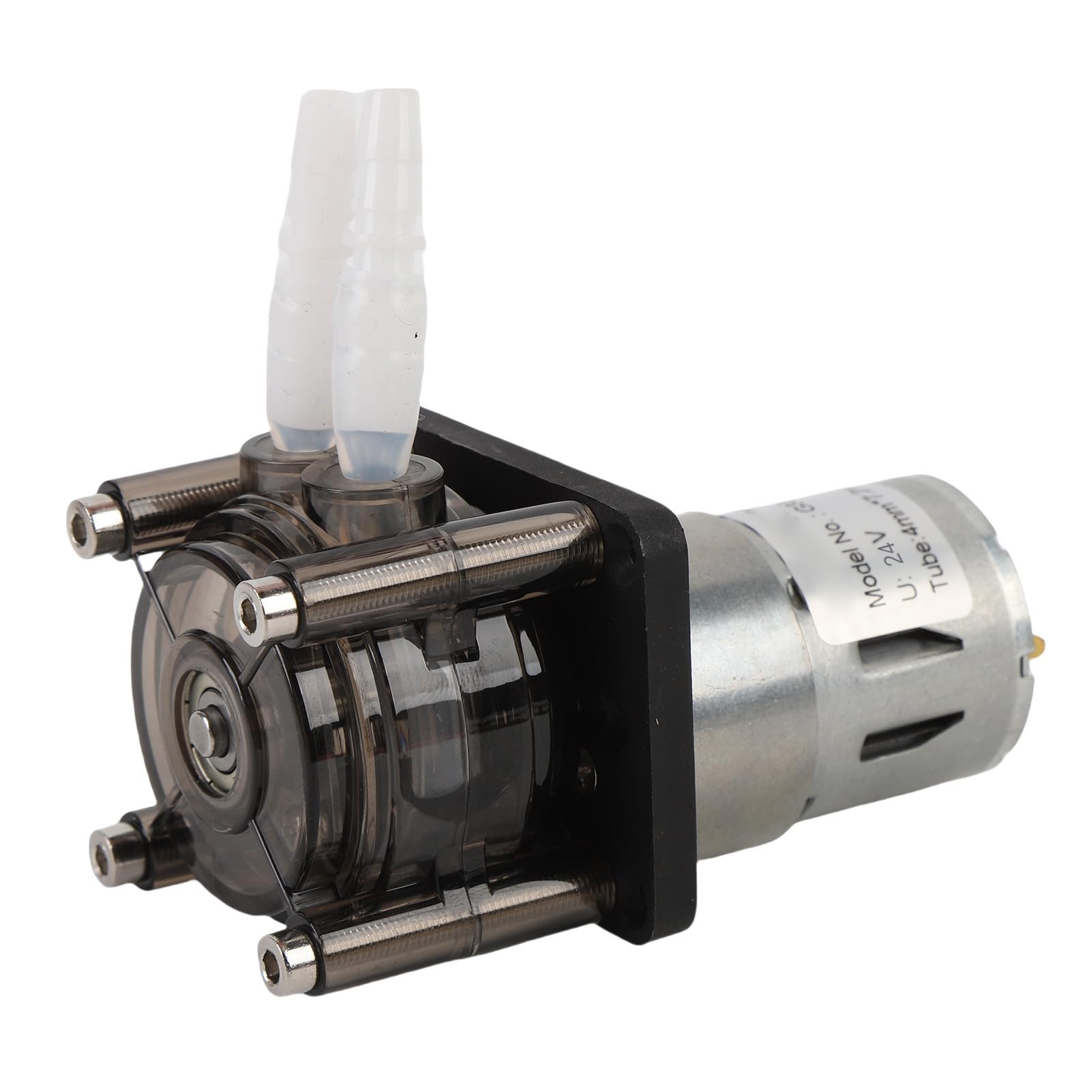 Generic Pompe Péristaltique à Moteur Cc 300 Ml/min, Pompe Doseuse de Liquide, Conception Stable pour Applications Industrielles D'aquarium, Tube en Silicone (24V)