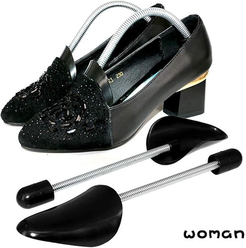 Miniatura 3 de FONHERILI WAJJ - 2 pares prácticos de longitud ajustable para zapatos de mujer, soporte moldeador (primavera negro)