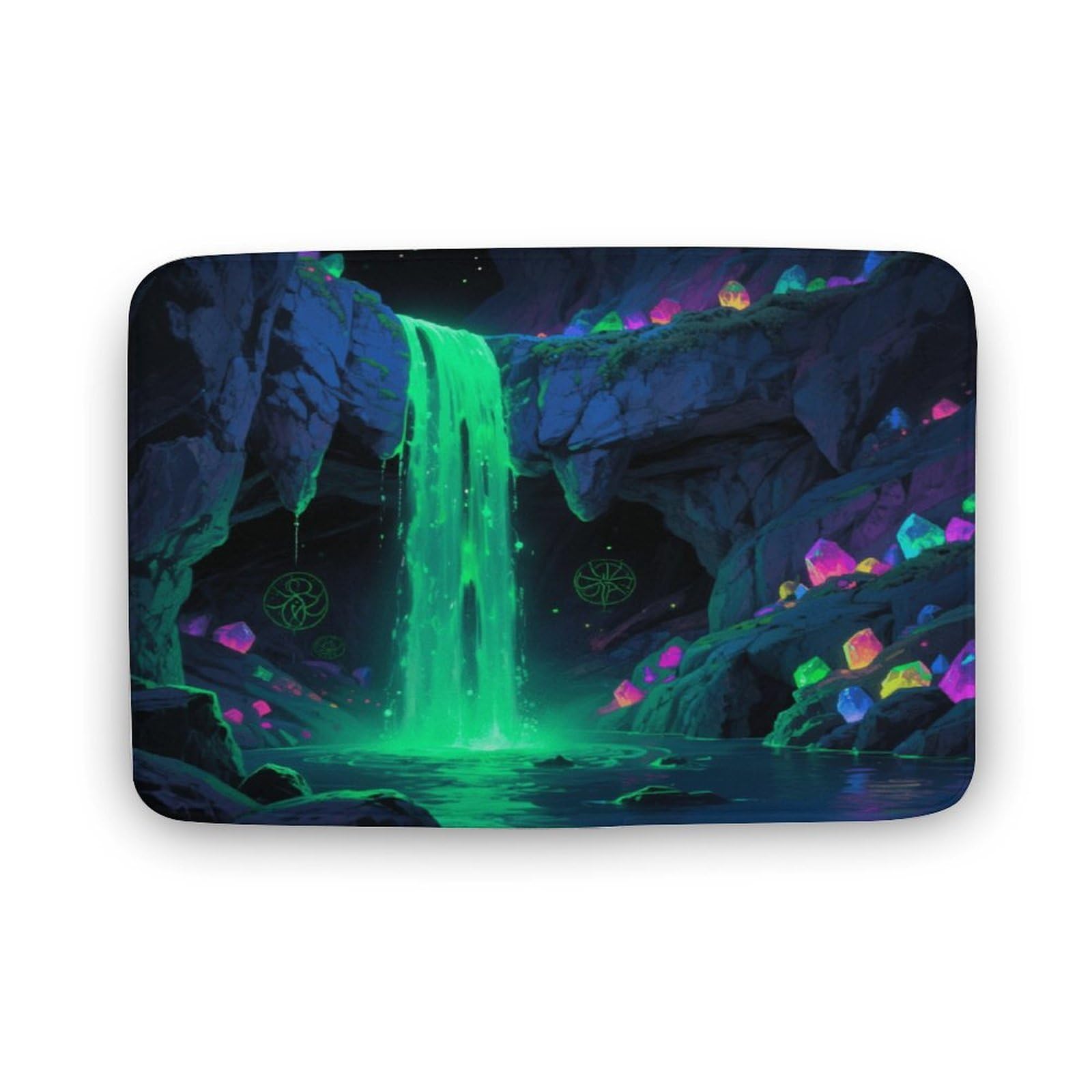 Alfombras de baño lujosas y esponjosas con relieve de cueva