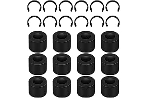 12pcs Rubber Roller Resolution for Cricut Maker & 12pcs Retaining Clip Rings