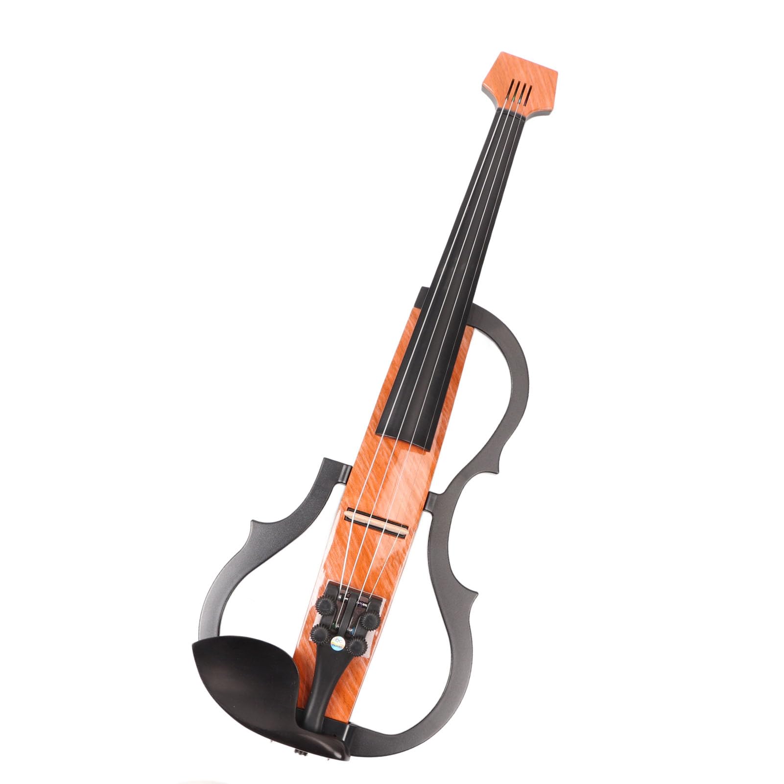 Violino Elettrico, Violino Elettrico Leggero con Suono Silenzioso e Regolabile, 4 4 in Legno d'Acero in Fibra di Carbonio di Grandi Dimensioni con Cuffia, Poggia Spalla, Borsa in Stoffa per