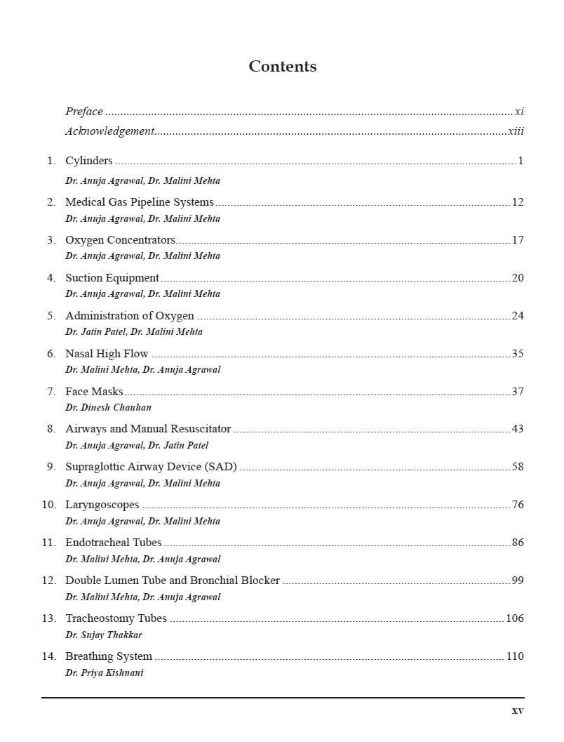 Textbook of Equipments in Anaesthesia 1