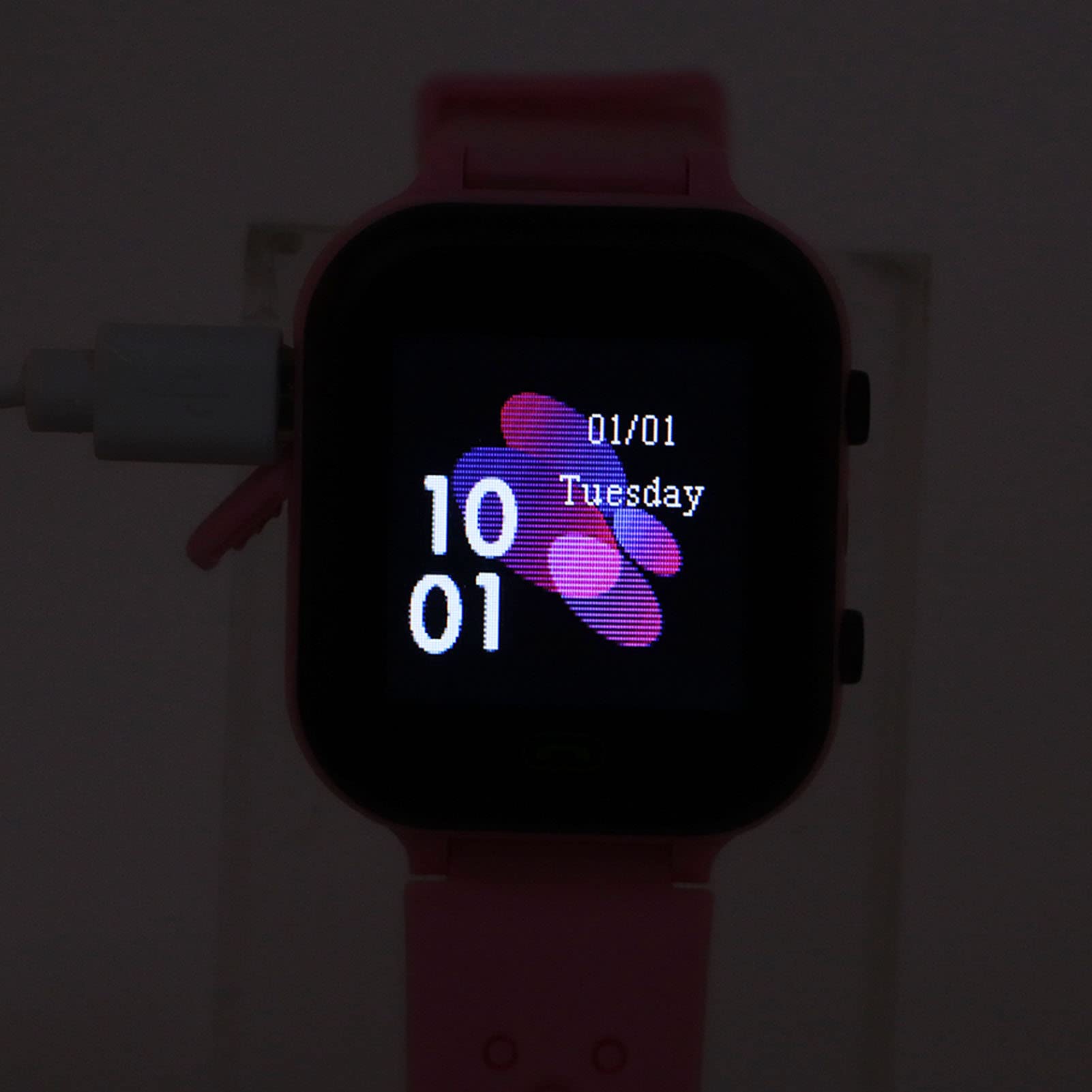 Dzieci Inteligentny Zegarek Głosowy, IP67 Wodoodporny Telefon Smart Watch Sport Smart Watch Przez 3-12 Lat Dzieci, Wideo Rozmowa, Pozycja GPS, Tor Query, Budzik, Latarka (Różowy)