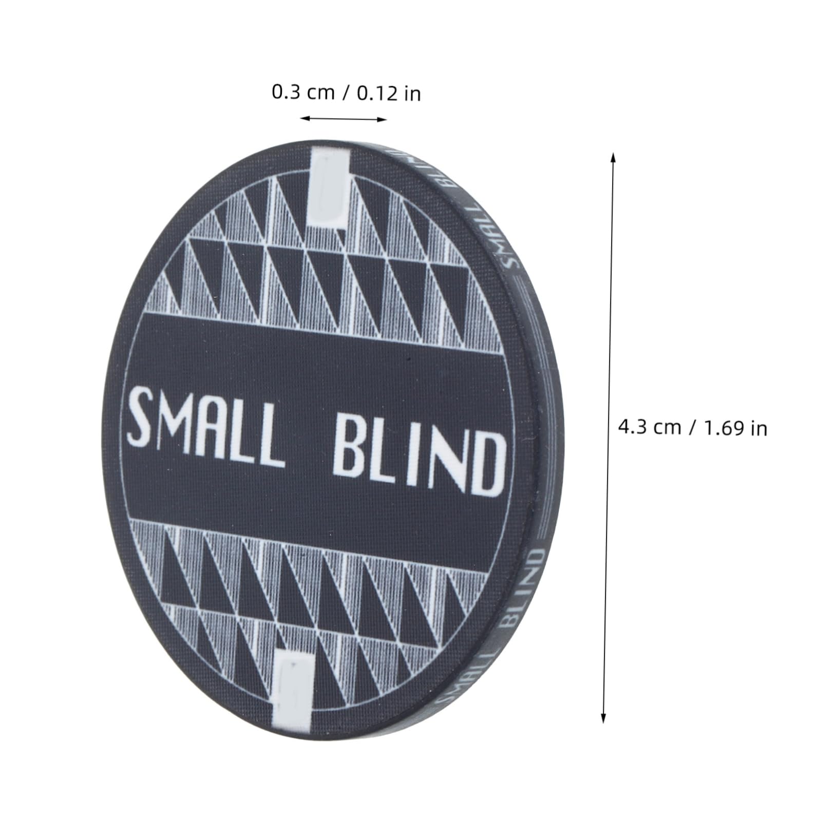 BESTonZON 2pcs Poker Blind Tokens Ceramic Poker Chip Markers Card Guards Blind Betting Chips Dealer Button Accessories