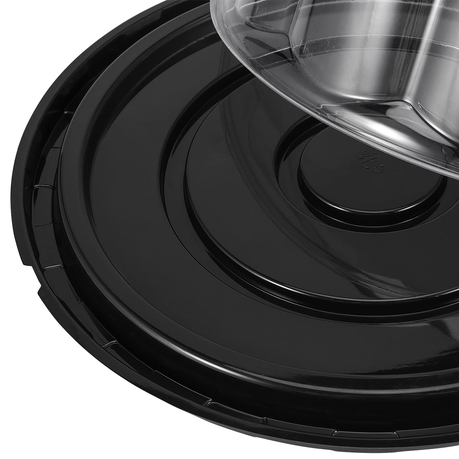 MANCHAP 10 Pack 10 Inch Plastic Cake Containers, Clear Cake Carrier with Dome Lids, Lightweight Cake Holder Cake Carrier for Transport, Storage, Display