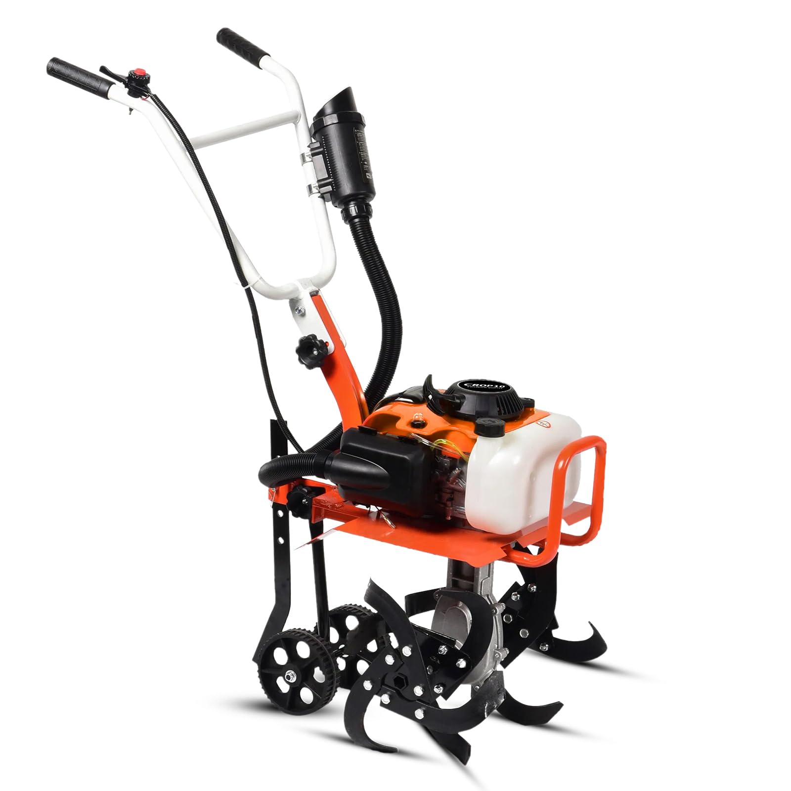 Crop10 78CC Tiller 4.5 HP Heavy Duty Powerful 4 Stroke Petrol Engine with High Carbon Steel Blades,Cultivator, Mini Rotavator, Weeder | Width 45CM, Depth 10CM | Ideal for All Types of Agricultural-picture-24