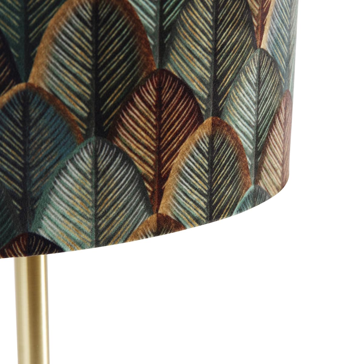 Qazqa lampada da tavolo con paralume moderno oro/ottone 55cm Simplo Shade