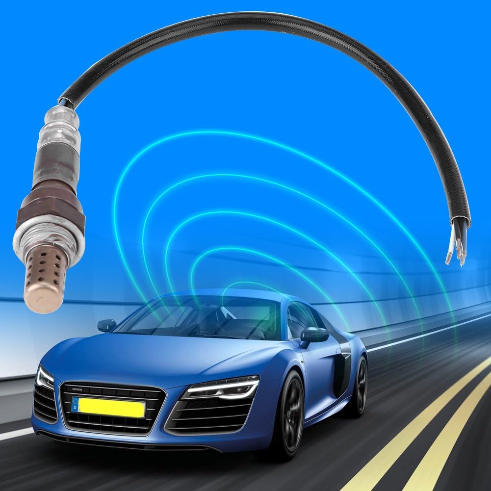 Aramox sonde à oxygène sonde lambda universelle, capteur d'oxygène lambda O2 à rapport de carburant universel SG450 à 4 fils pour véhicules 90-15