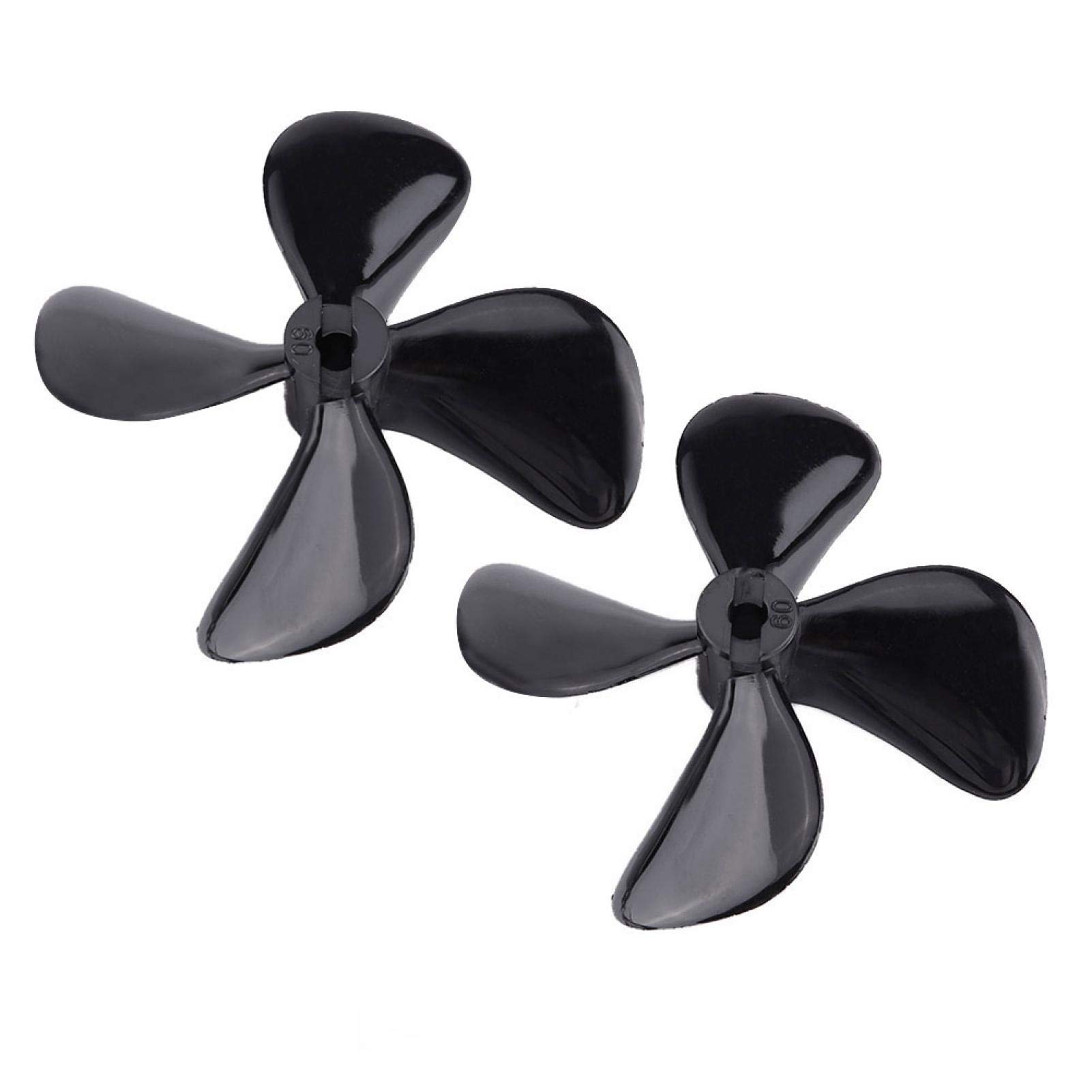 RC Boat Accessory, Strong Thrust Black 4-Blade RC Propeller, for 4mm Shaft RC Underwater Boat