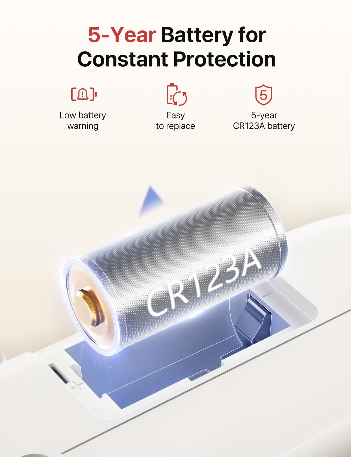 X-Sense Detector de monóxido de Carbono inalámbrico interconectado, Alarma de co alimentada por batería reemplazable con Memoria de Valor Pico, Cumple con el estándar EN 50291, XC01-WR, 1 Pieza
