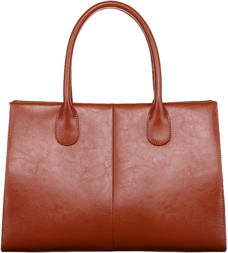 SAIERLONG Women's Cross Body Bag Handbag Tote brown Cow Leather - OL commuter Patent leather