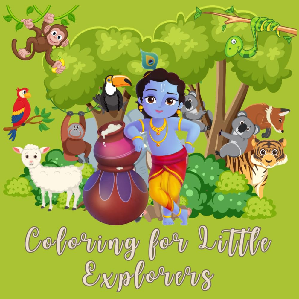A Journey into Epic Adventures! - Coloring Book for Little Explorers: For curious children ages 6 to 11, a coloring book inspired by the Mahabharata, the Ramayana, and the Krishna book.