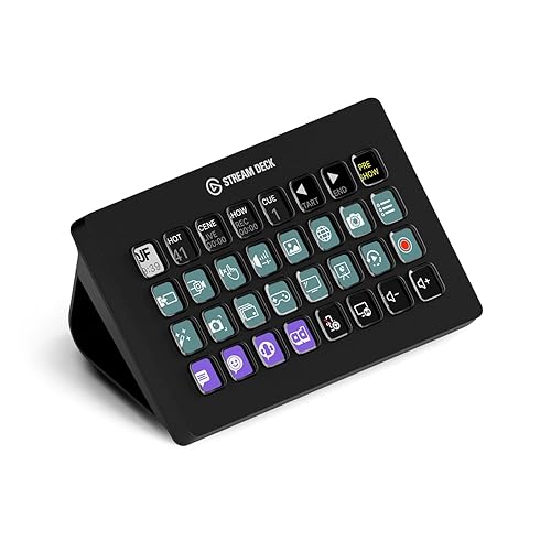 Elgato Stream Deck XL – Advanced Studio Controller, 32 macro keys, trigger actions in apps and software like OBS, Twitch, YouTube and more, works with Mac and PC - 32 Keys