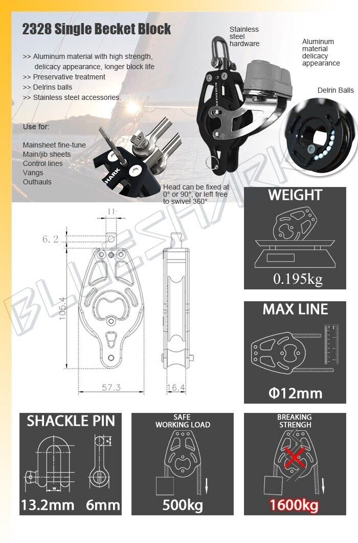 HARKEN Bullet Blocks Triple Bullet Block