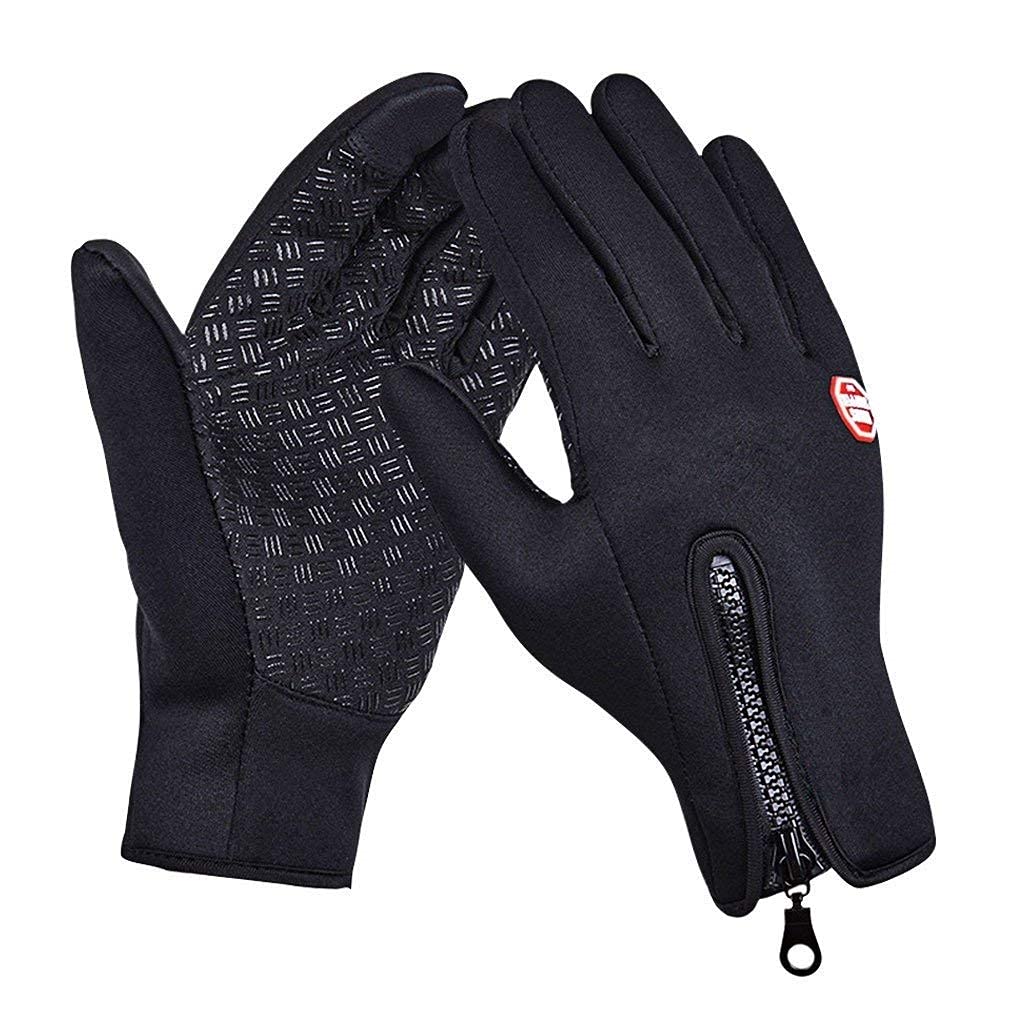 Maxxlite Waterproof Winter Outdoor, Cycling, Biking, Snowmobile Snowboard Ski Gloves Fashion Warm Athletic Gloves (Black)