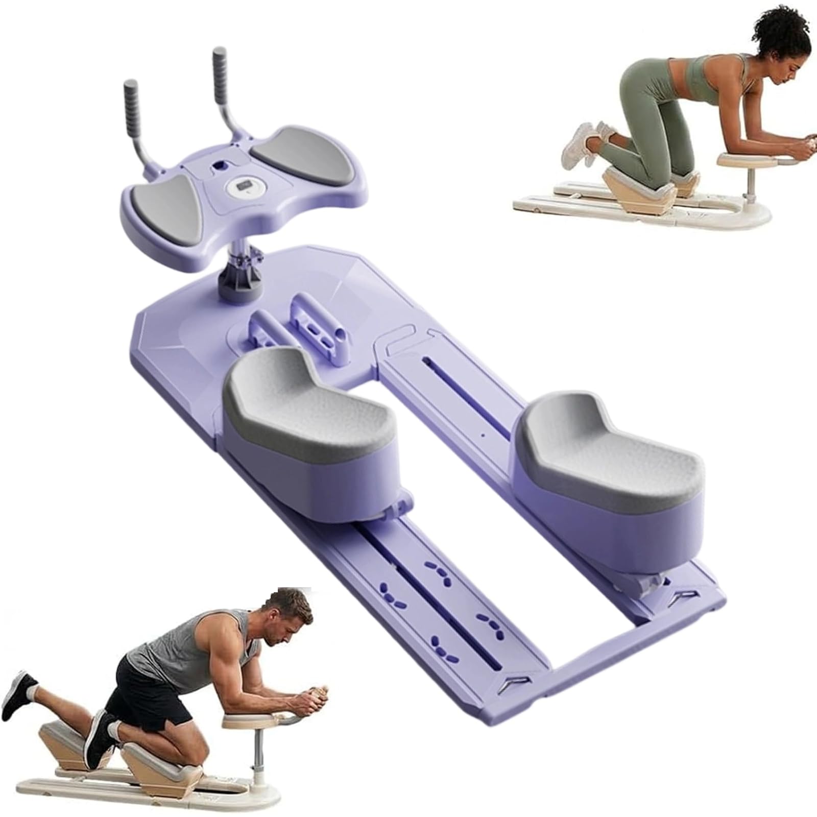 Xjymposium Spine Twist & Stretch Trainer Home Gym, Core Training Machine, For Abdominal, Back, Glute, And Leg Workout, Crawling Exercise Fitness Equipment purple