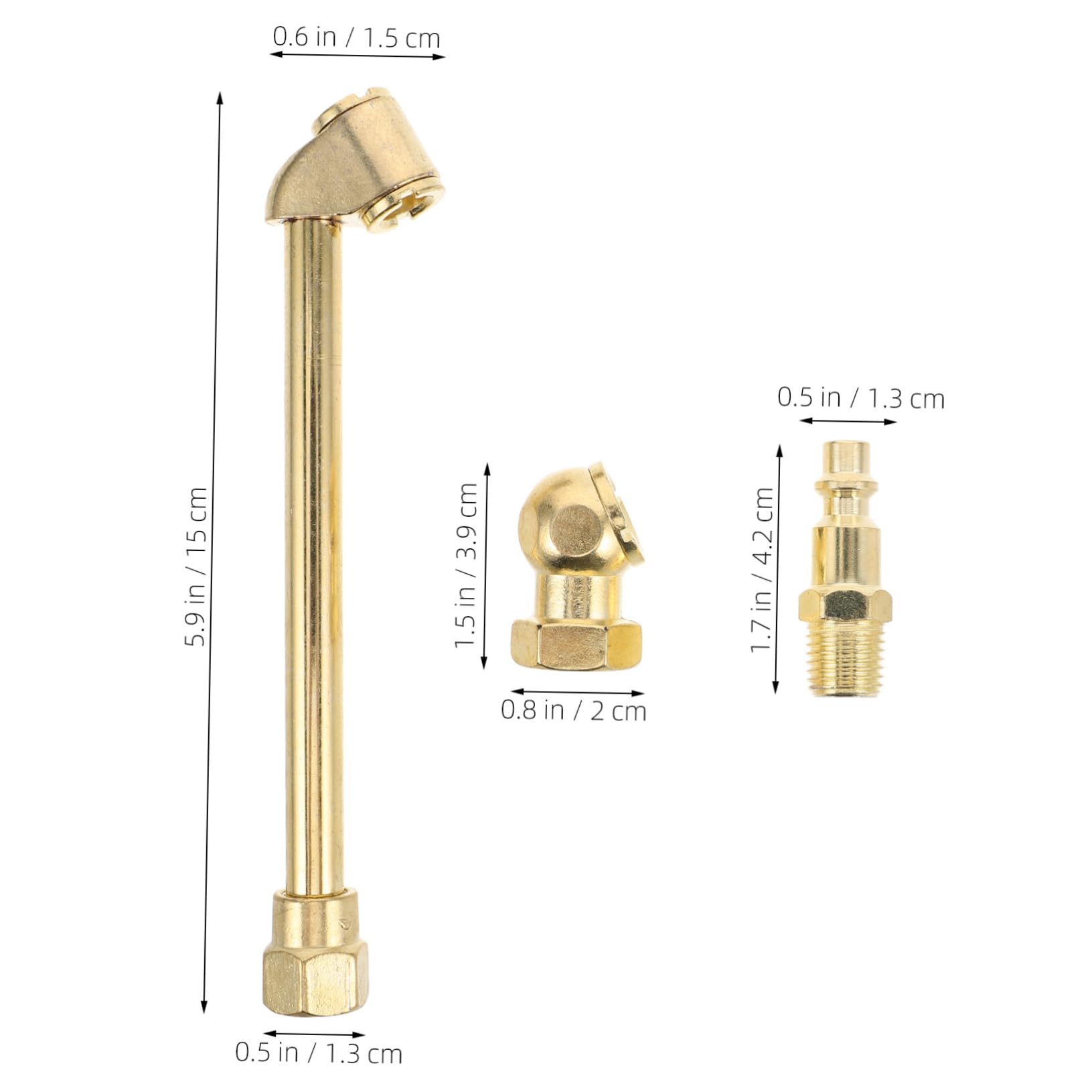 SEWOART Tire Inflation Nozzle Quick Connect Chuck Metal Air Chuck for Car and Motorcycle Inflator Pumps