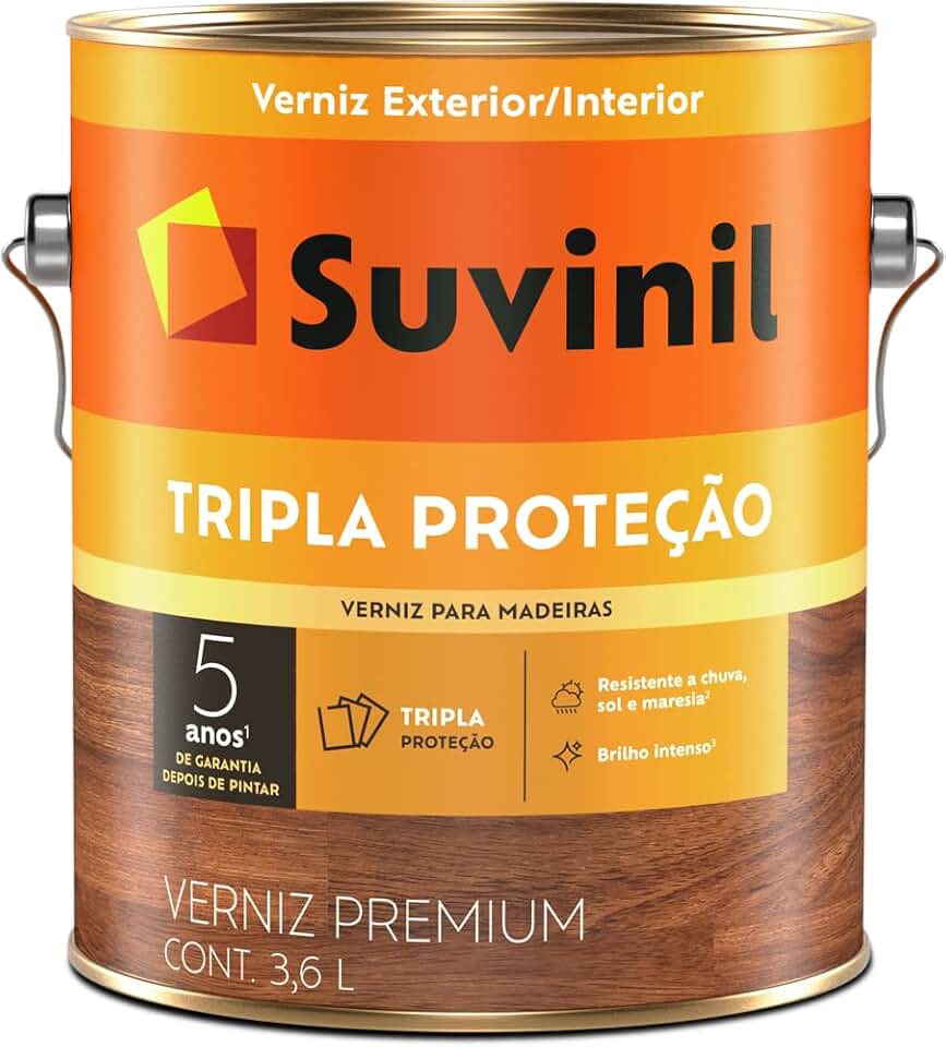 Verniz Madeira Tripla Proteção Mogno Brilhante 3,6l Suvinil