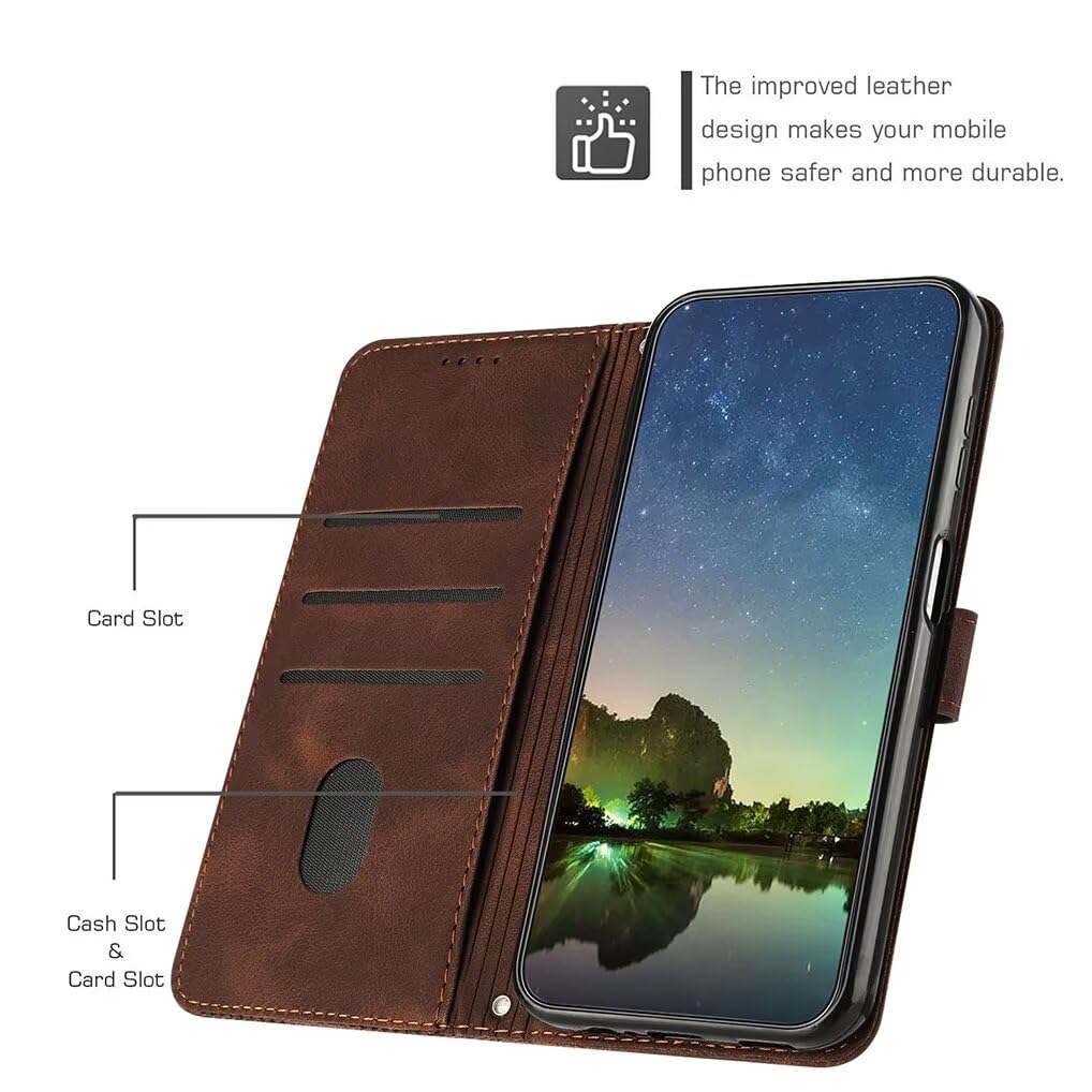 Custodia Portafoglio Xiaomi 15 5G In Pelle Con Supporto E Blocco RFID, SEAHAI - Nero