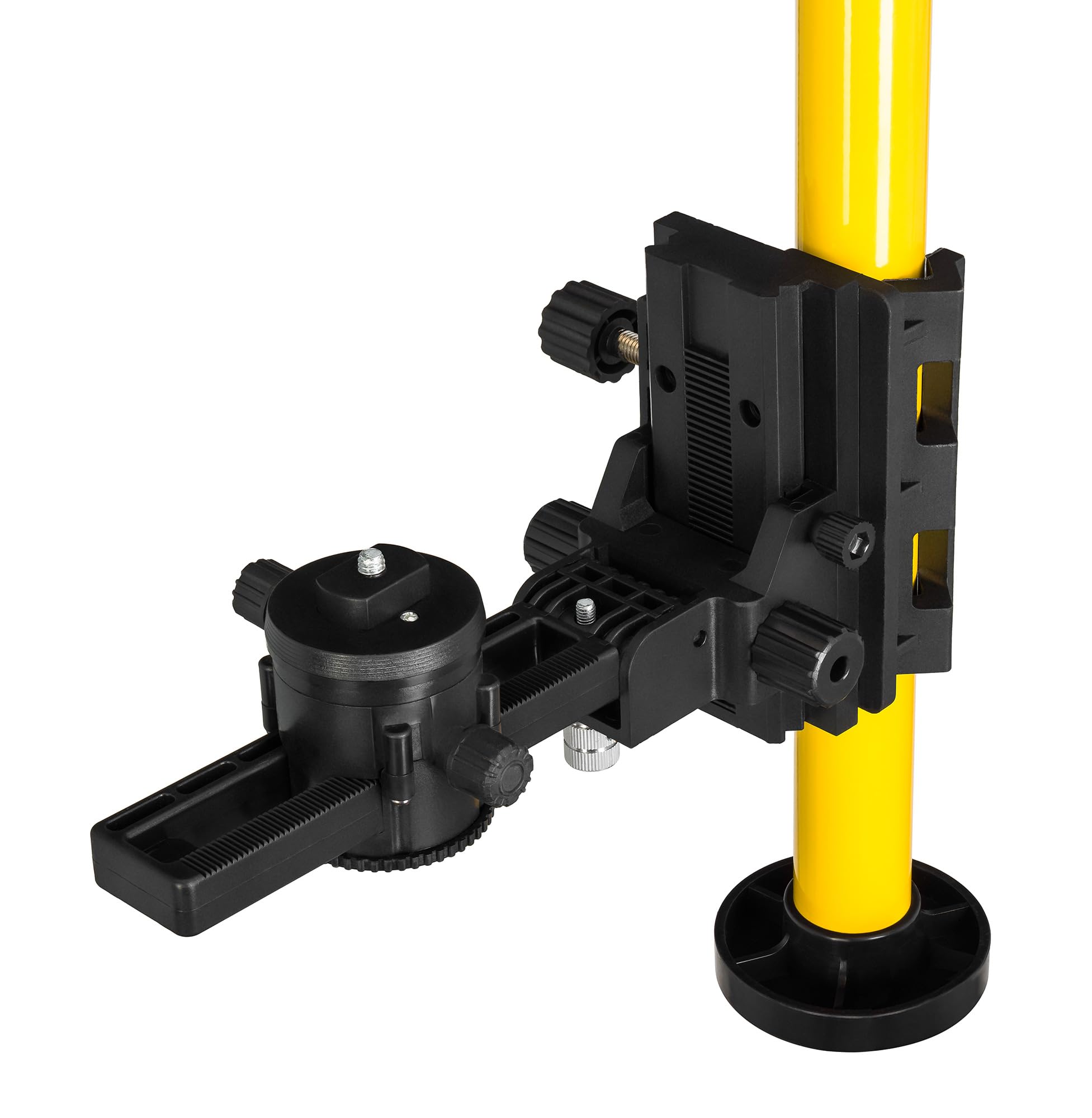 Reel TWR30 Poste Telescópico para Nivel Láser 3.3 m Bloqueo Giratorio Rosca 1/4 y 5/8 Varilla de Aluminio Base de Resorte Bolsa Incluida