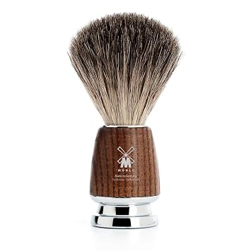 MUHLE RYTMO 4-piece Pure Badger Double Edge Safety Razor (Closed Comb) Shaving Set For Men - Perfect for Every Day Use, Barbershop Quality Close Smooth Shave