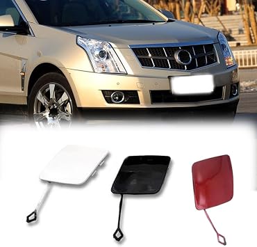 Front Bumper Towing Tow Hook Cover Cap for Cadillac SRX 2010 2011 2012 2013 2014 2015 2016 25928246 White