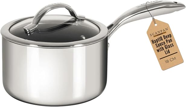 Scanpan Stainless Steel HAPTIQ 2.75-Quart Covered Saucepan