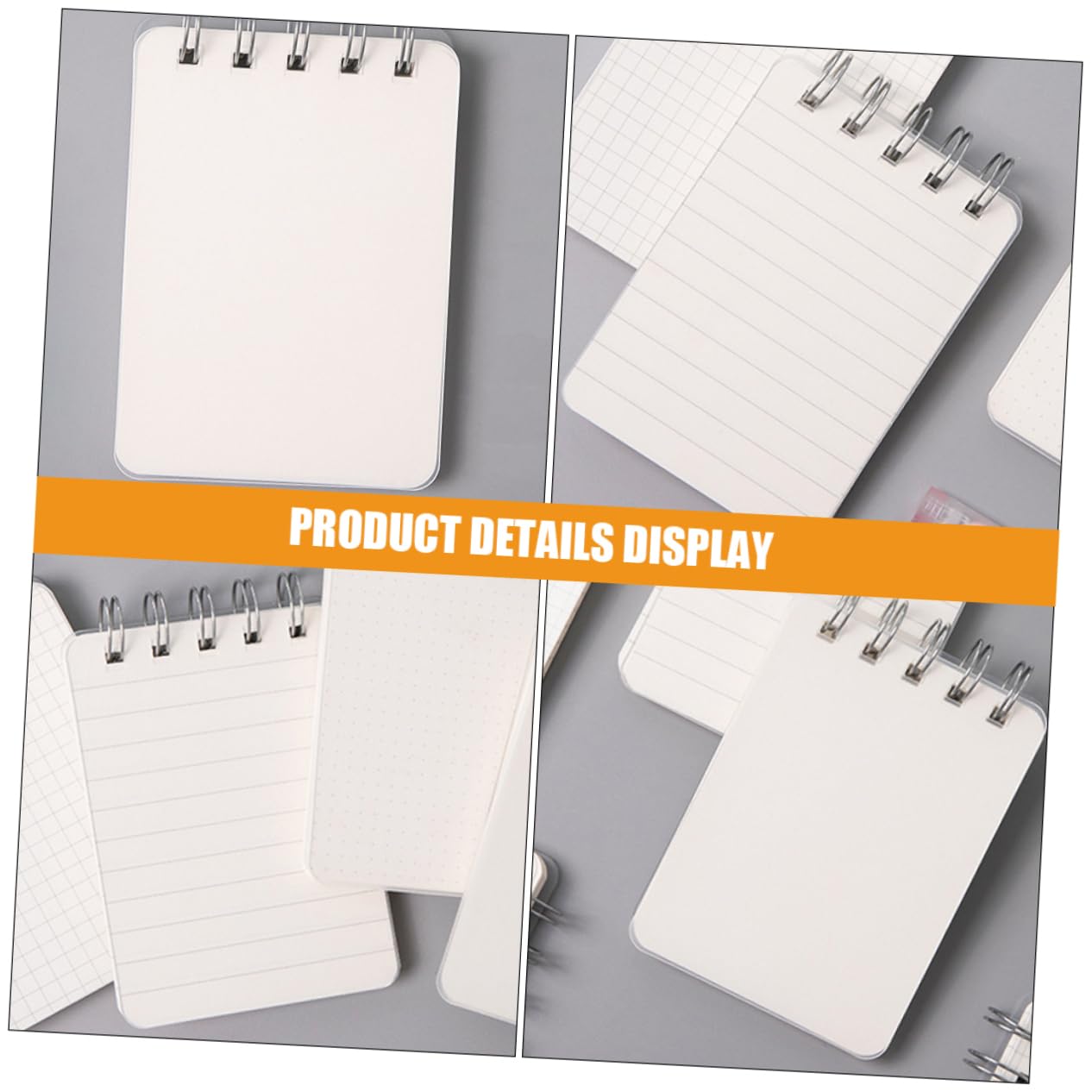 5 Ensembles Mini Cahier Mini Des Cahiers Spirale Petits Cahiers En Vrac Cahier Pointillé Cahiers À Couverture Rigide De Bureau Papier Blanche 4 Pièces * 5