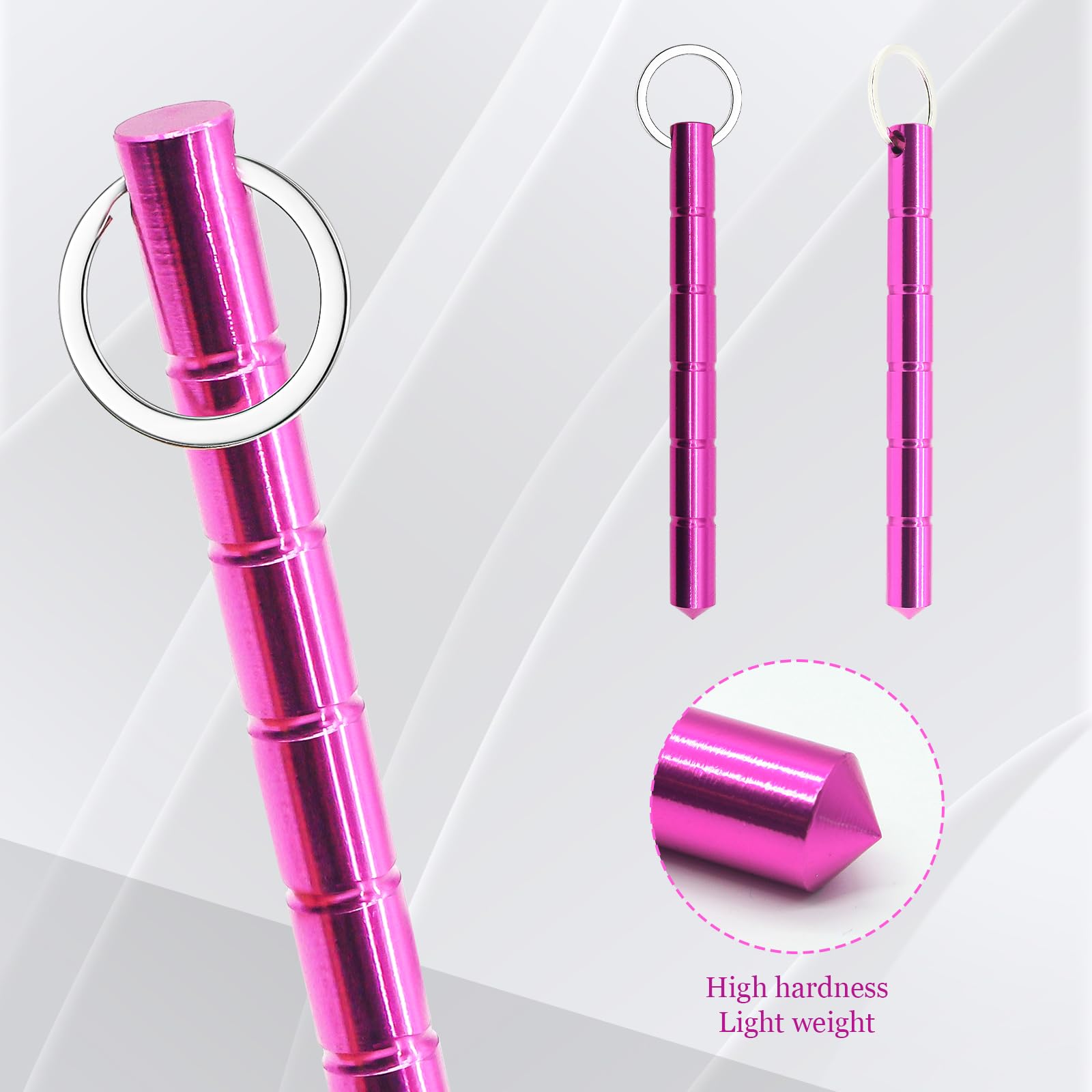 Safety Keychain Set for Women - Compact Personal Security Tool with Emergency Glass Breaker and Accessory Carabiner(3pcs)