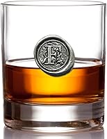 Vista 18 de English Pewter Company Vaso de Whisky Old Fashioned Rocks de 11 onzas con Inicial de Monograma - Regalos Únicos para Hombres - Regalos