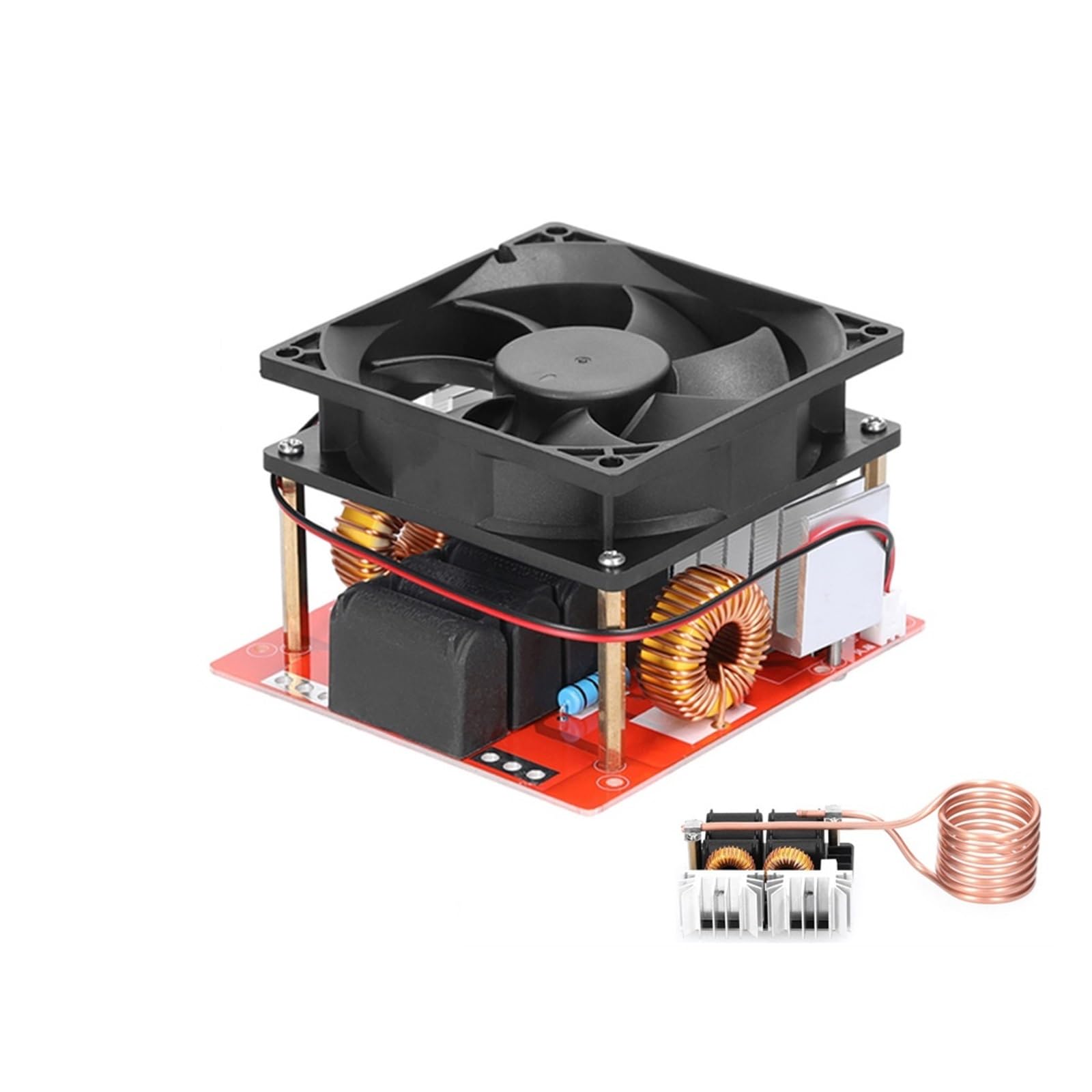 Xzxxzsz 24-36V Induction Heater, 1000W Zvs Induction Heating Board Module Low Voltage Heater Coil Flyback Driver Diy Parts Hardening Annealing Ignition(24-36V)