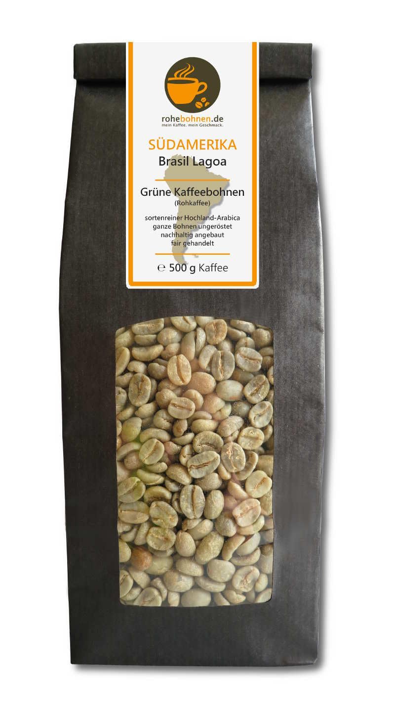 Café verde - Kenia, India, Brasil (paquete económico de granos de café verde, 3x 500 g)