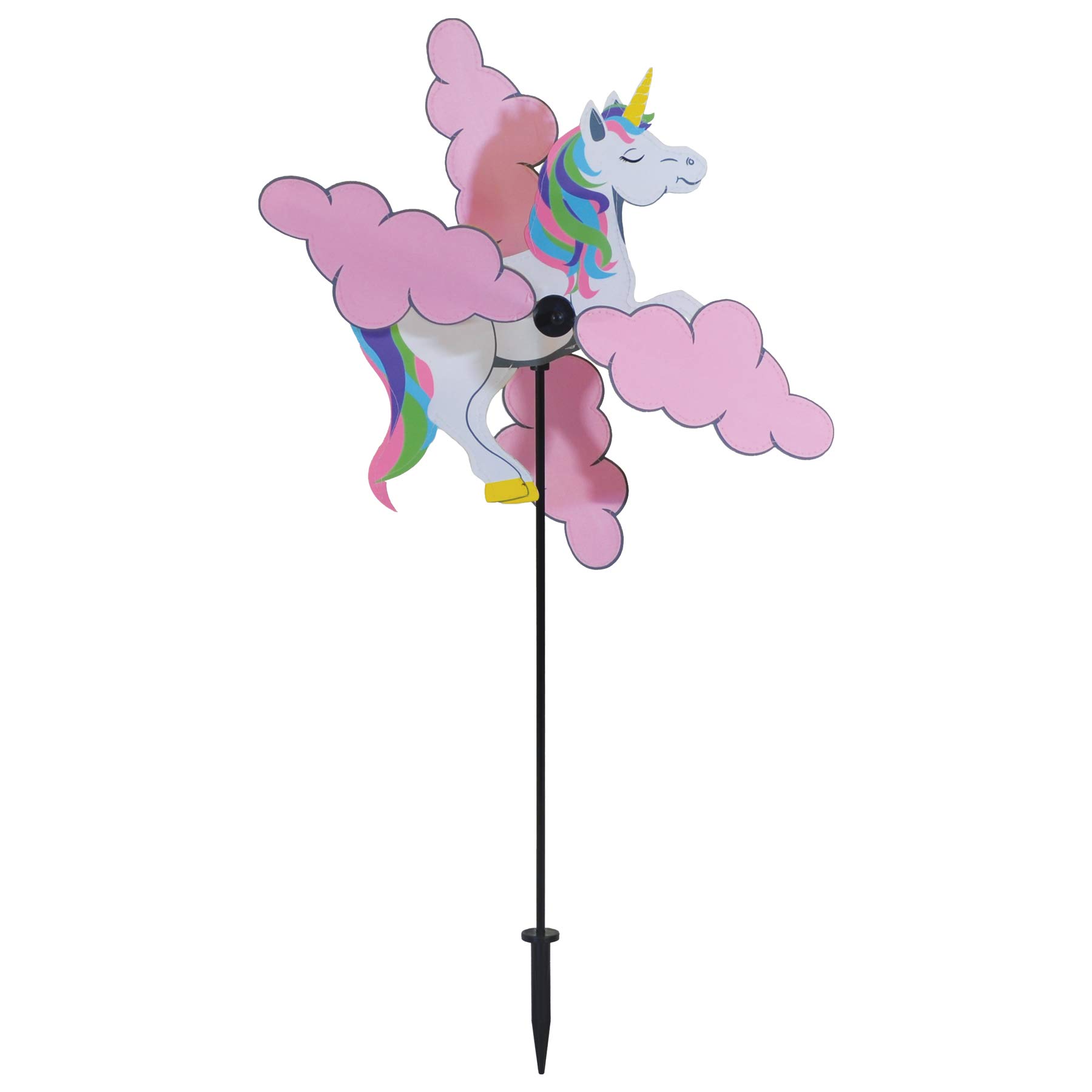 In the Breeze 2564 Unicorn Whirligig Wind Spinner for Your Yard or Garden