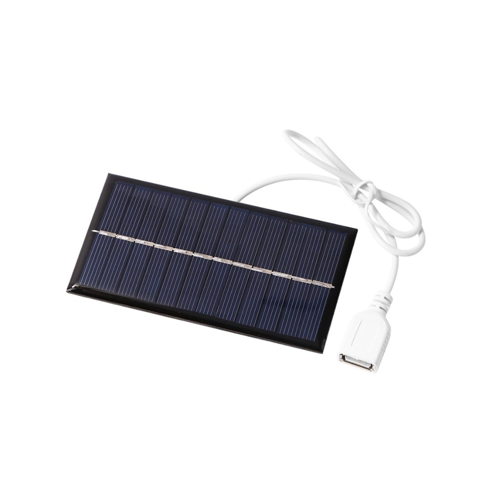 Wvyhlamrc 1W 6V 1W 1.5W 3W 5V Portable Solar Panel Polysilicon High Efficiency Portable Power Bank Outdoor Waterproof For Phone/Light/Rc Toys(1W 6V)