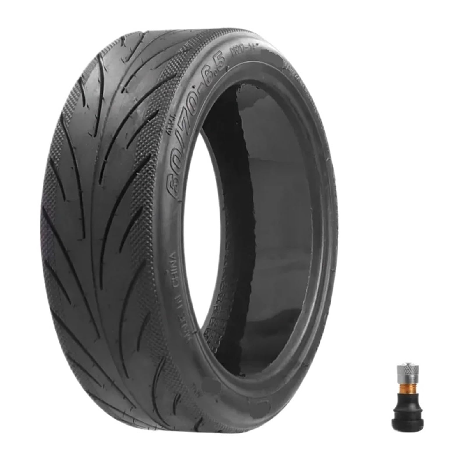 IOLKHFK 60/70-6.5 Tubeless Tyre Thickening Vacuum Tire With Valve, Compatible For Segway Ninebot MAX G30 Electric Scooter 10 Inch Front/Rear Tyre Wheel Parts