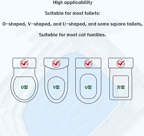 Miniatura 4 de Kit de entrenamiento de asiento de inodoro para gatos, asiento de entrenamiento de inodoro de ABS para gato, kit de entrenamiento de inodoro para