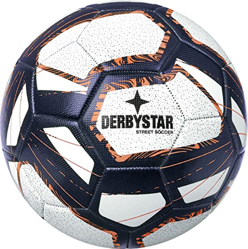 Derbystar Street Soccer Fußballbälle Weiss Blau Orange 5