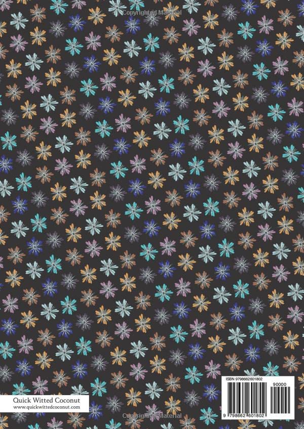 Flower Notebook - Lined Pages - A4 - Premium: (Dark Winter Edition) Fun notebook 192 lined pages (A4 / 8.27x11.69 inches / 21x29.7cm) - Image 2