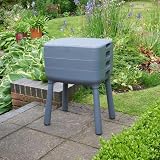Garden Mile 3 Tray Wormery Composter - Worm Compost Bin Outdoor, Complete Worm Composter Kit Large Outdoor Compost Storage Bins for Recycling Food Waste, Organic Waste Compost - 1