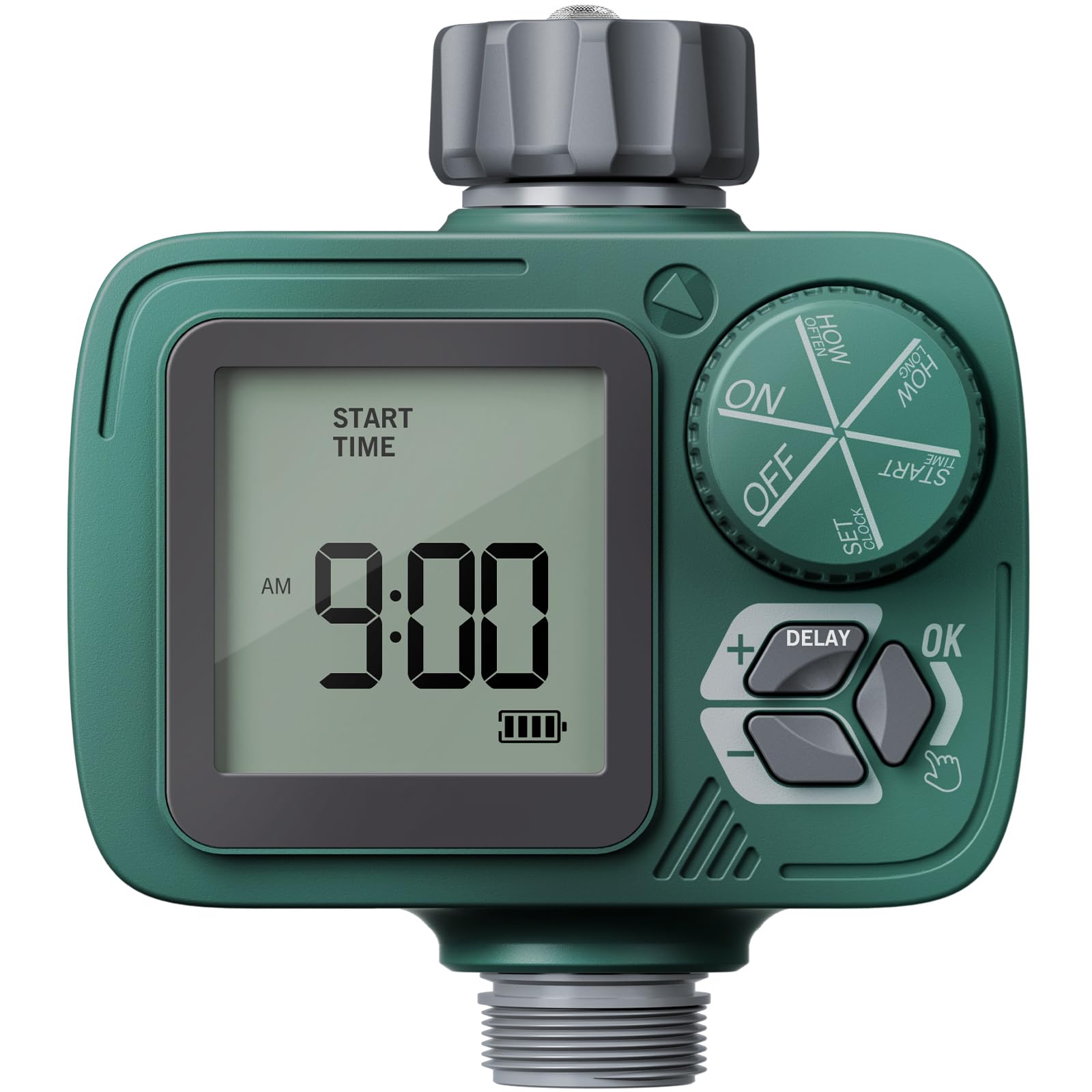 Sprinkler Timer, Programmable Hose Timer with Rain Delay, Manual and Automatic Watering System, Water Timers for Garden Ho...
