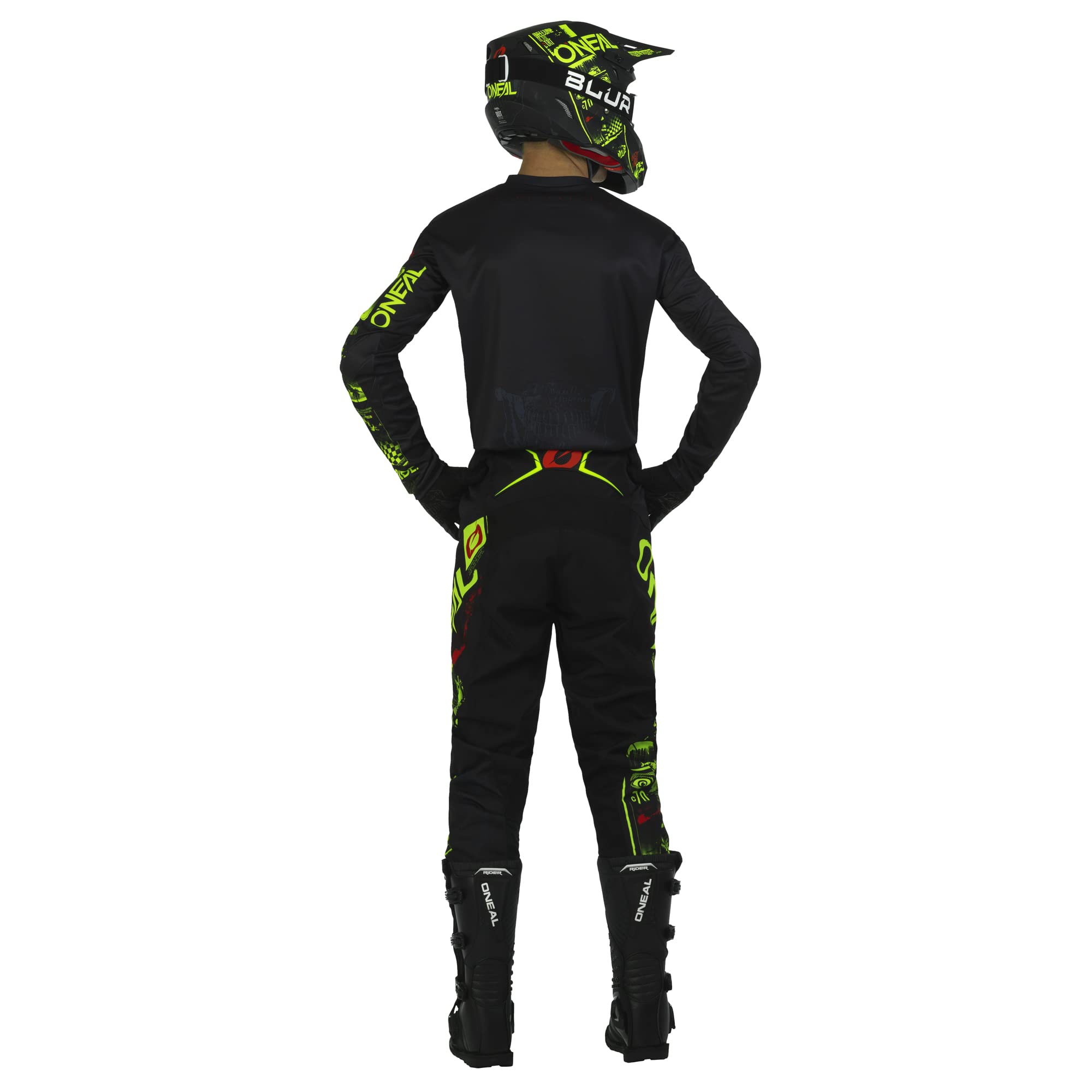 O'NEAL | Motocross-Hose | MTB Enduro MX | Bequeme lockere Passform für maximale Bewegungsfreiheit, Bündchenlose Hosenbeine | Element Pants Attack | Erwachsene
